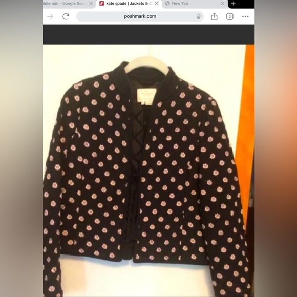 Kate Spade Ditsy quilted Jacket SZ 4
